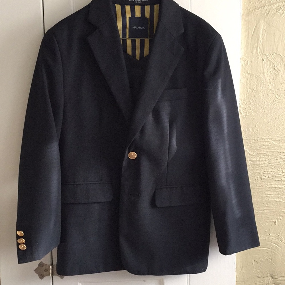 Boys Navy Blazer size 10 Nautica